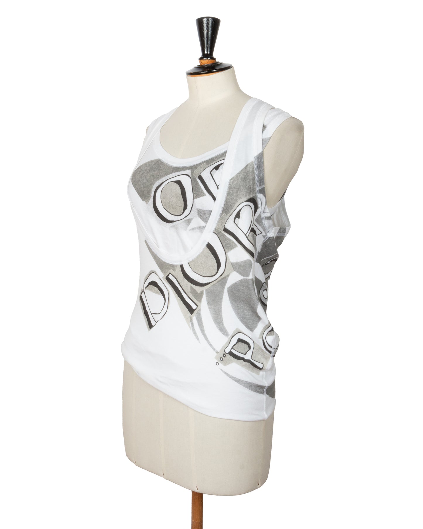 SS2004 Graphic Logo Double Layer Tank Top