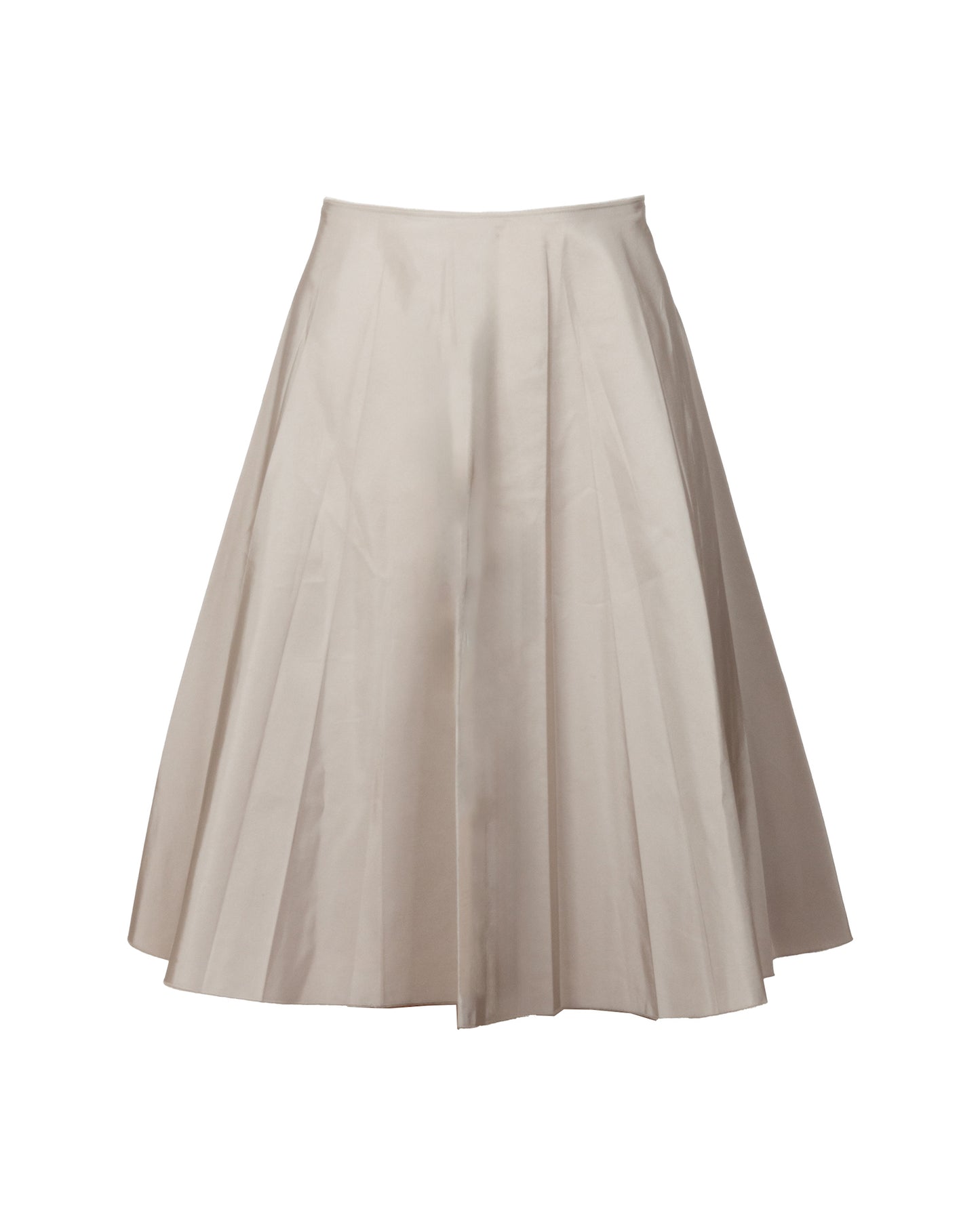 Beige Silk Blend Skirt