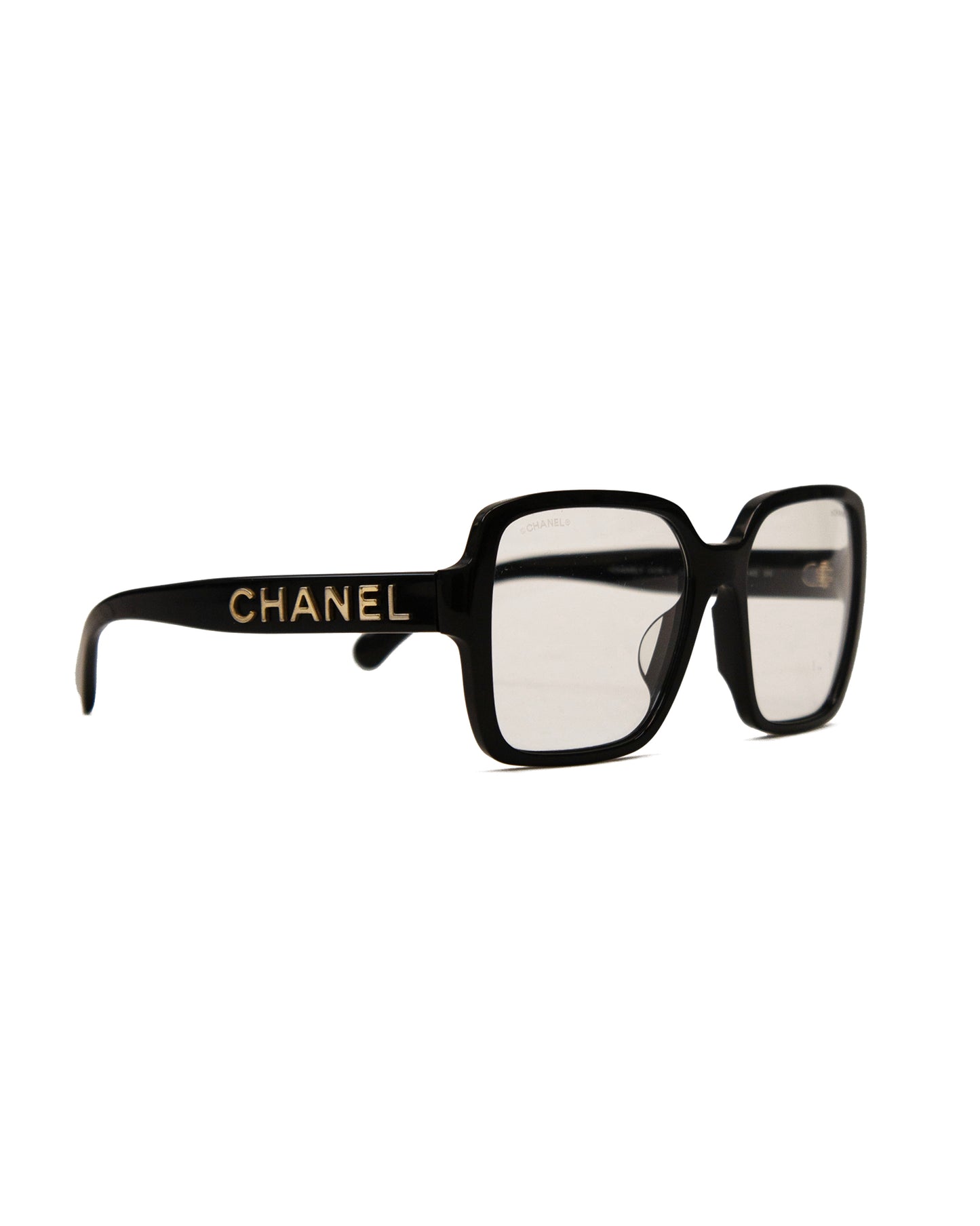 Black Logo Glasses