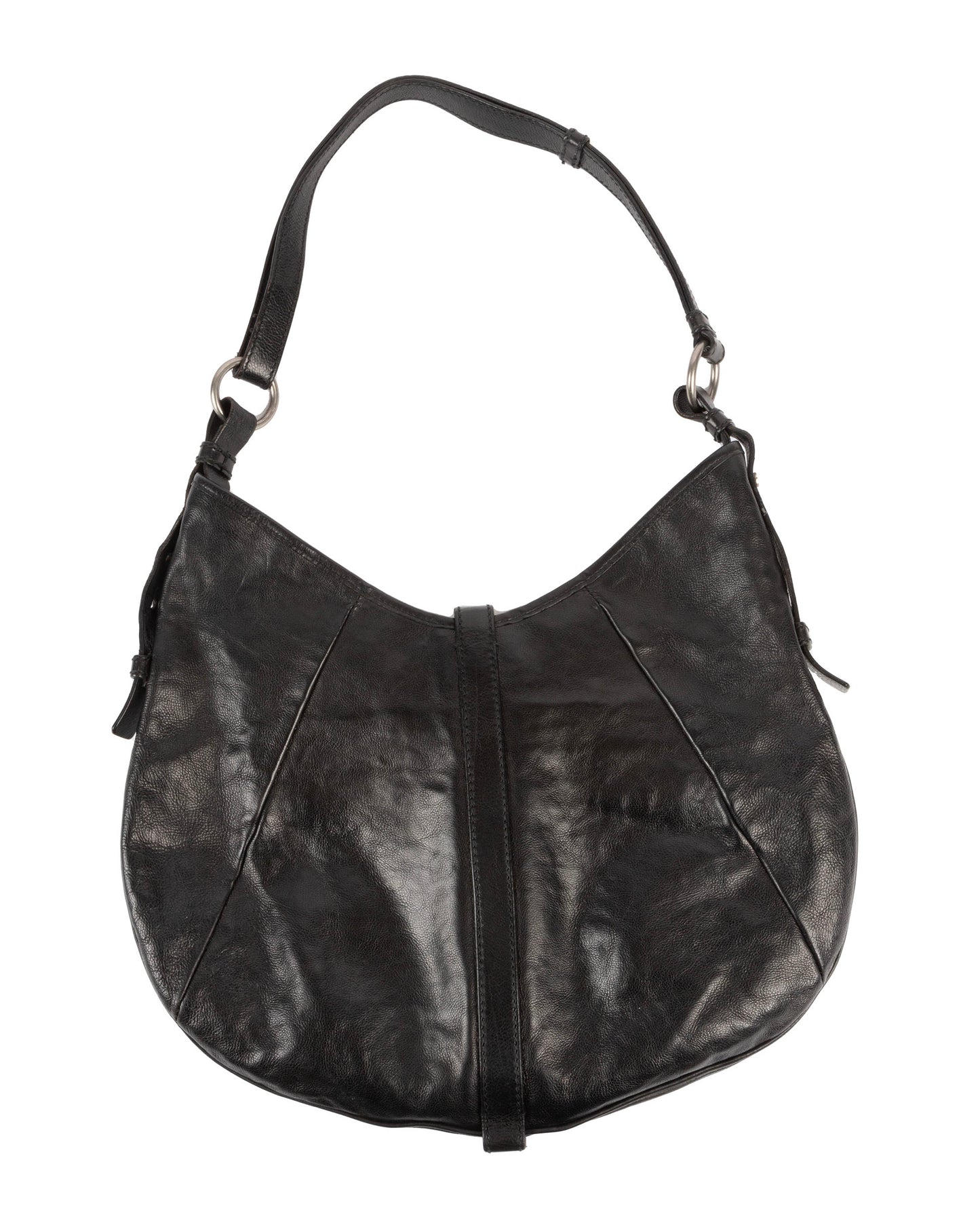 Black Mombasa Bag with Beige Horn
