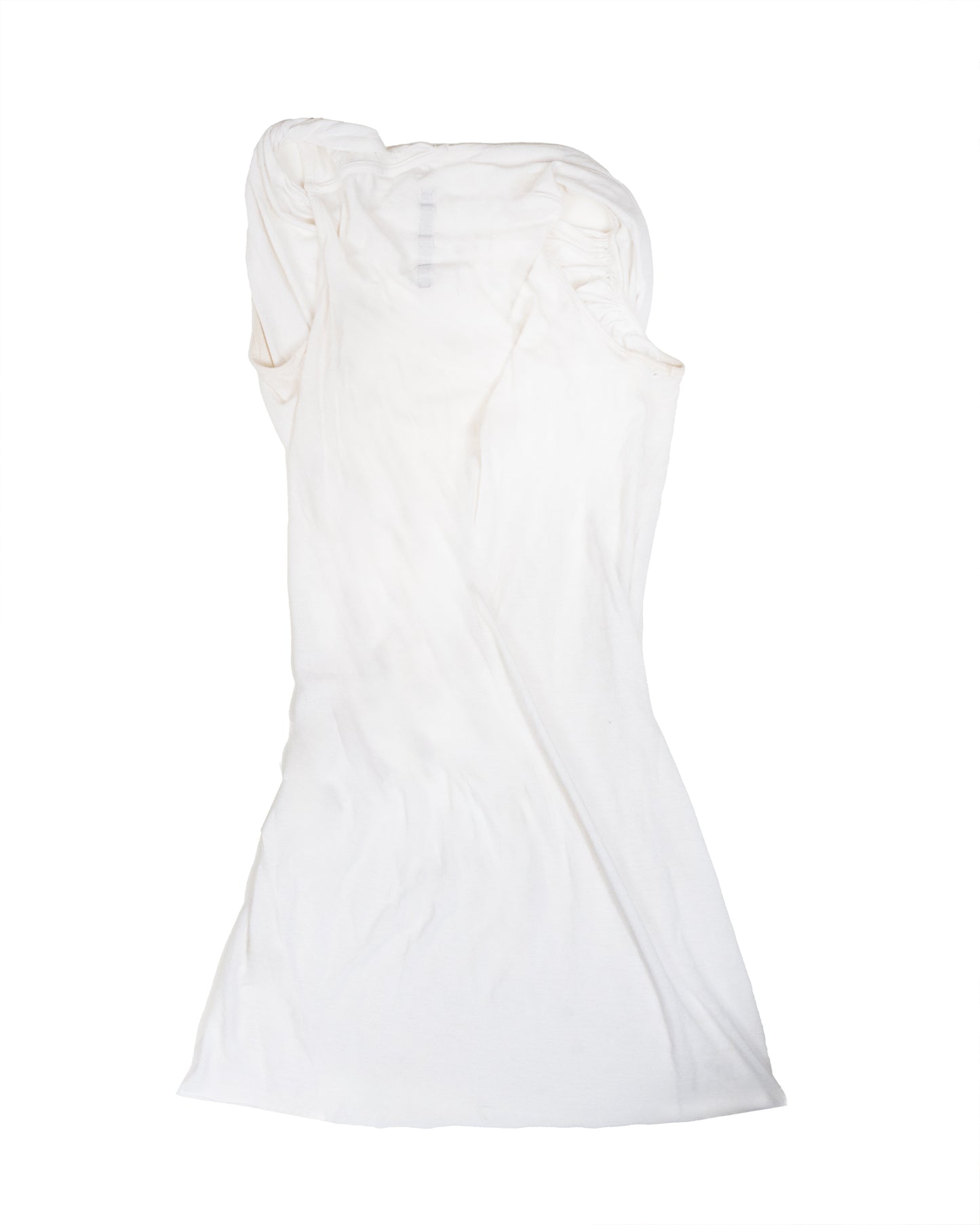 Off-White Asymmetrical Sleeveless Top