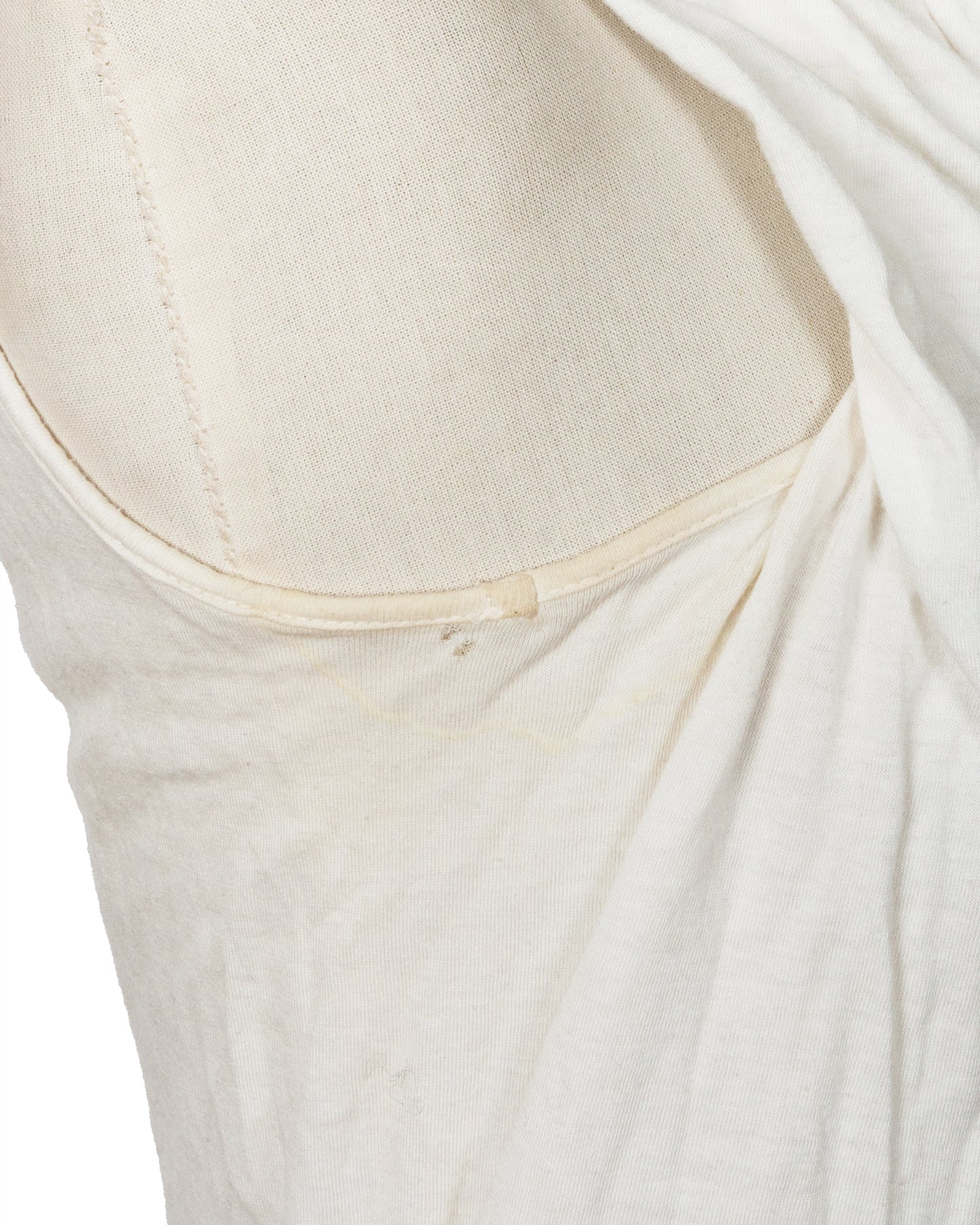 Off-White Asymmetrical Sleeveless Top