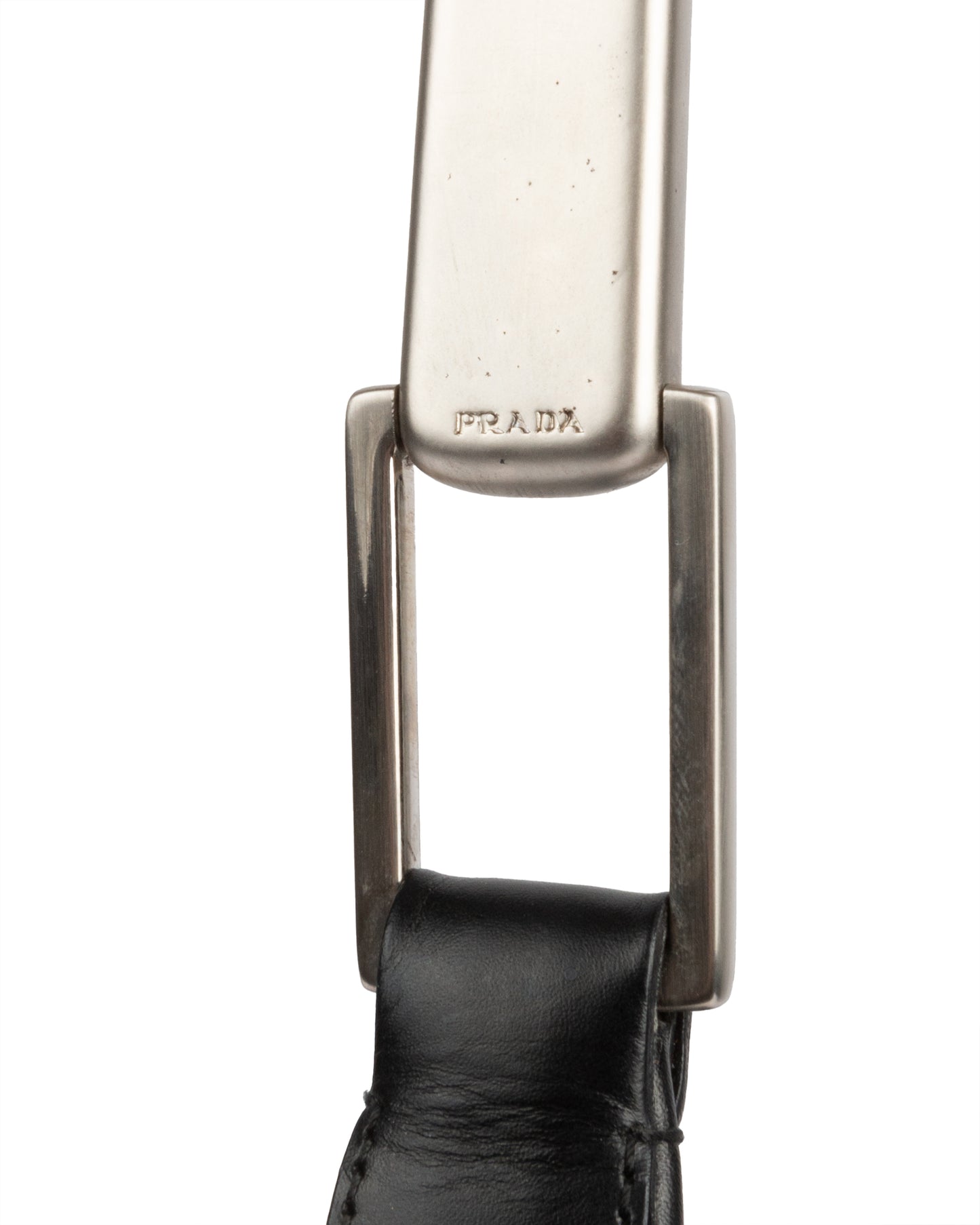 FW1998 Black Metal Handle Shoulder Bag