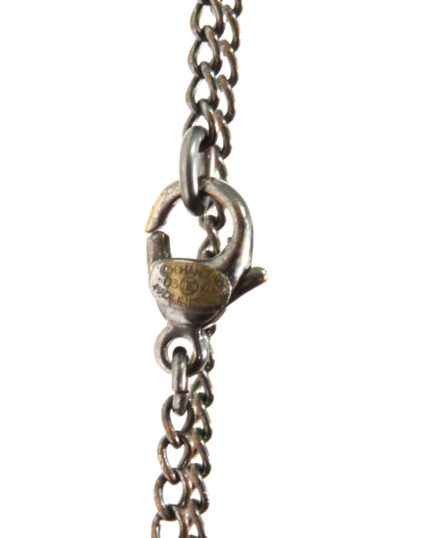 FW2003 Skull and Crossbones CC Logo Necklace