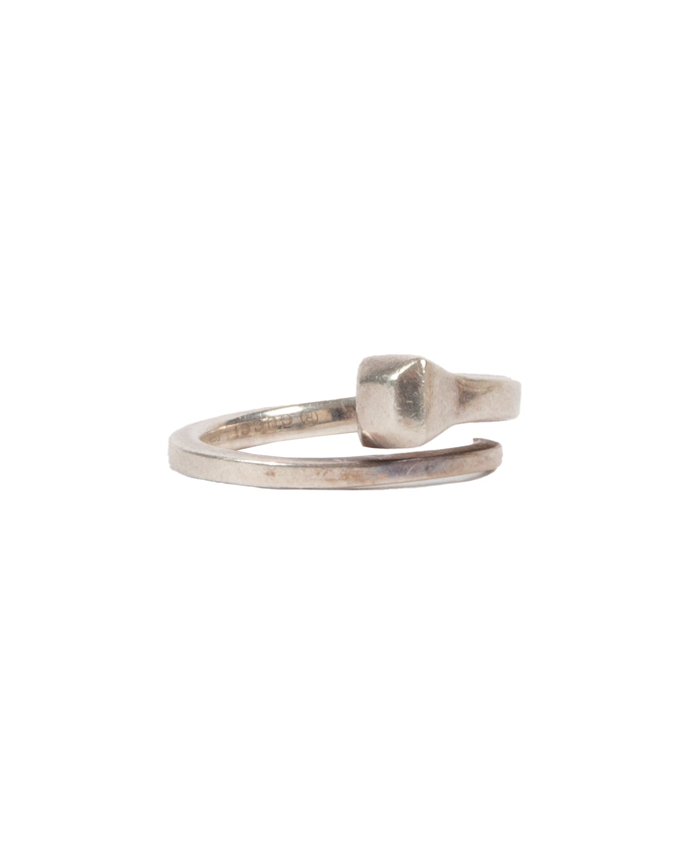 Sterling Silver Nail-Shaped Wrap Ring