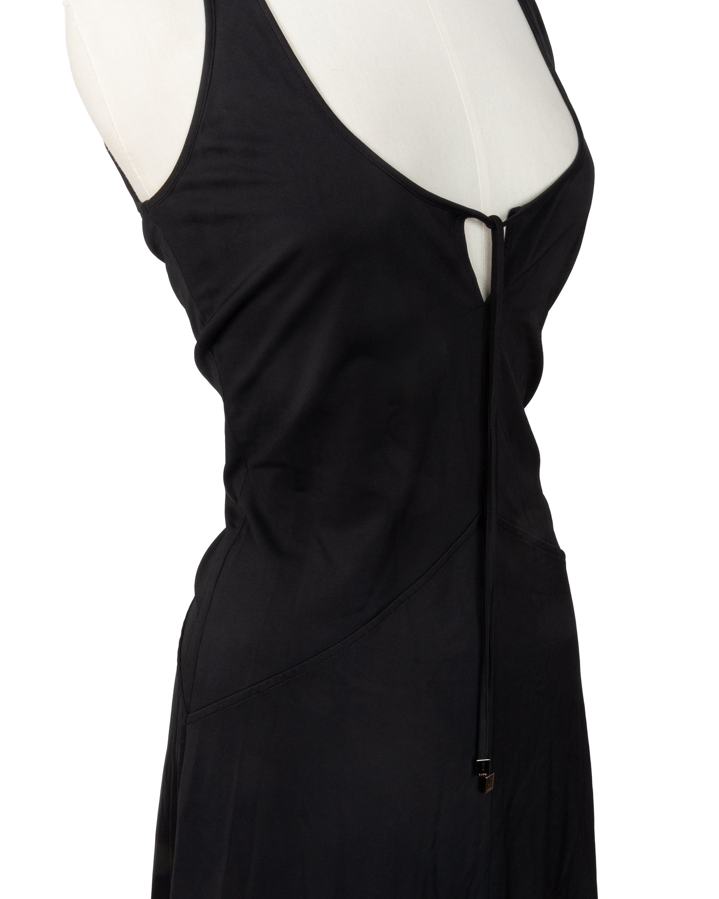FW1999 Black Drawstring Dress