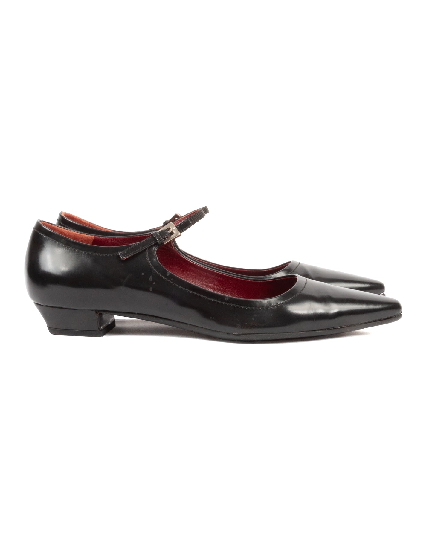 Black Patent Leather Mary Jane Flats
