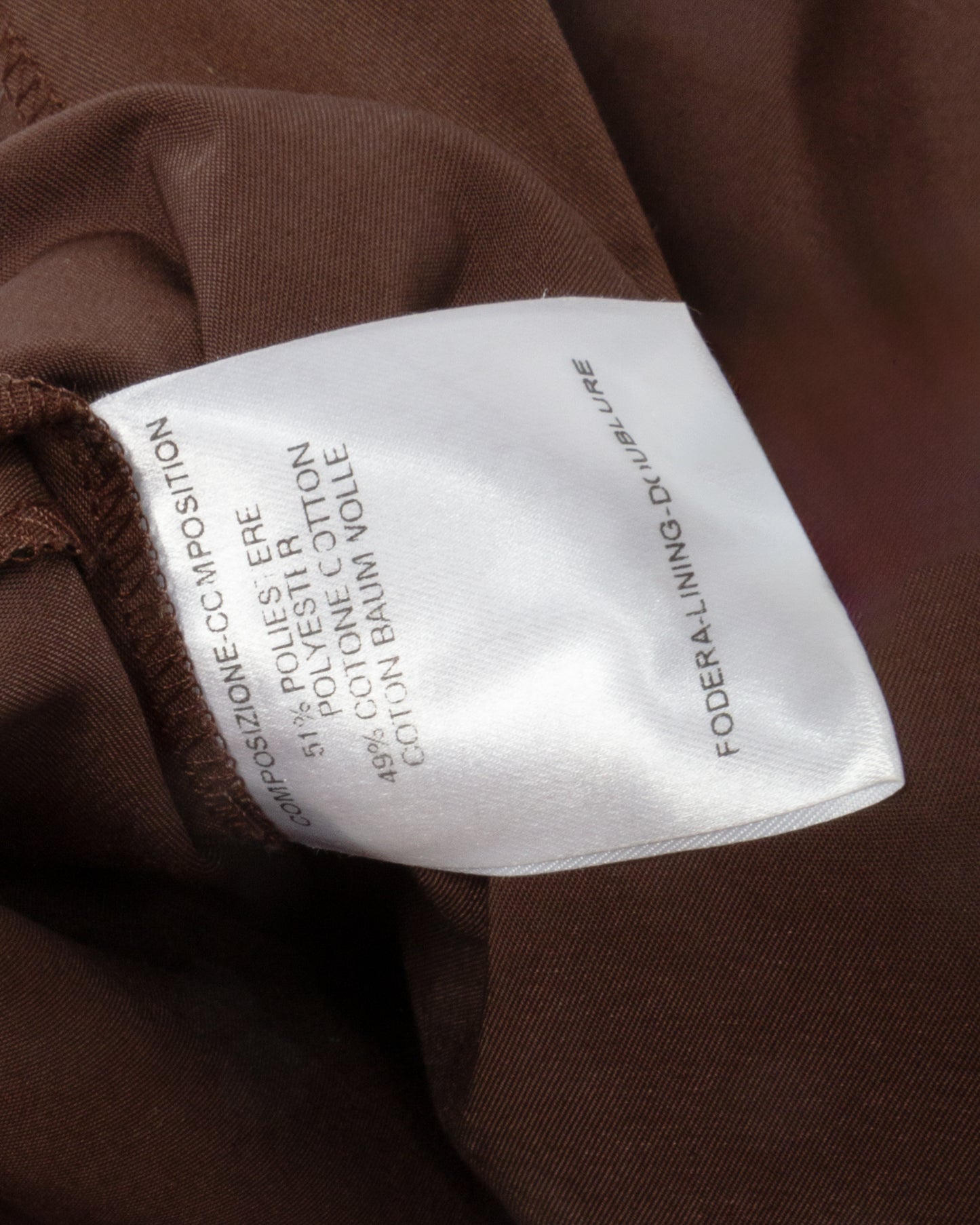 SS2004 Brown Pencil Skirt