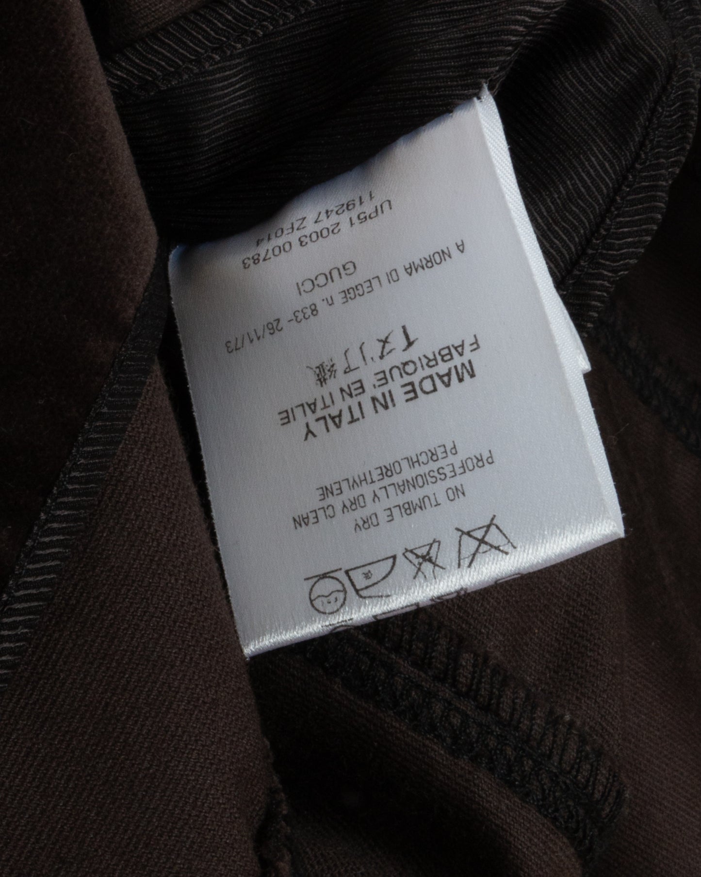 FW2003 Brown Velvet Paneled Skirt