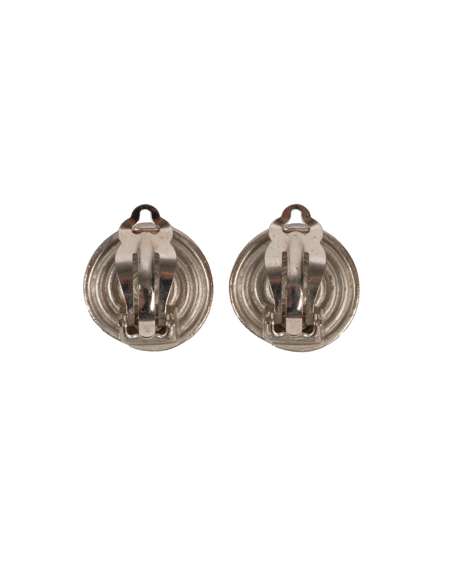 SS2000 Silver Spiral Clip-On Earrings