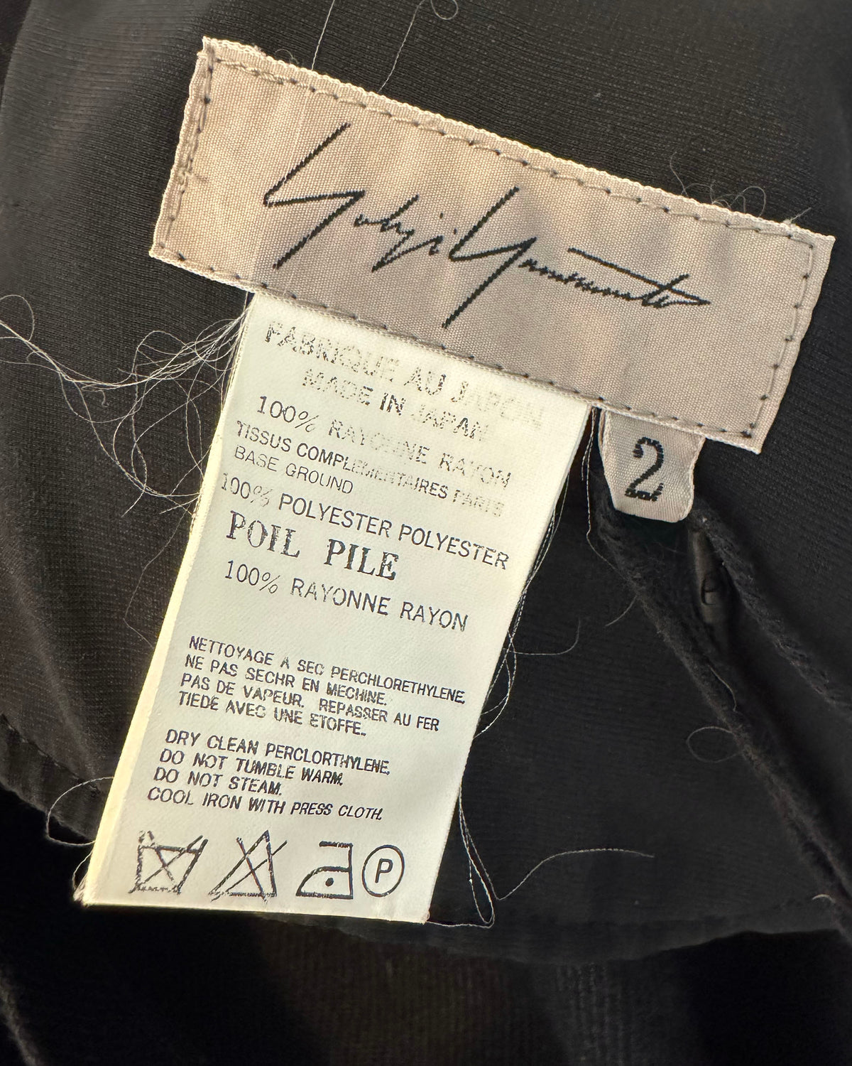 Yohji Yamamoto AW1999 Archival Black Cape-Panel Coat Dress