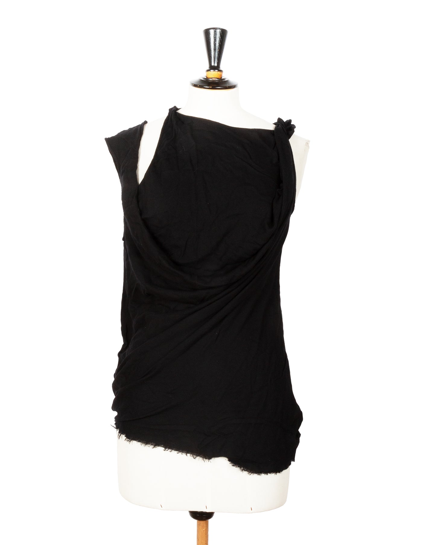 Ann Demeulemeester Draped Sleeveless Top - vothe archive - curated designer vintage