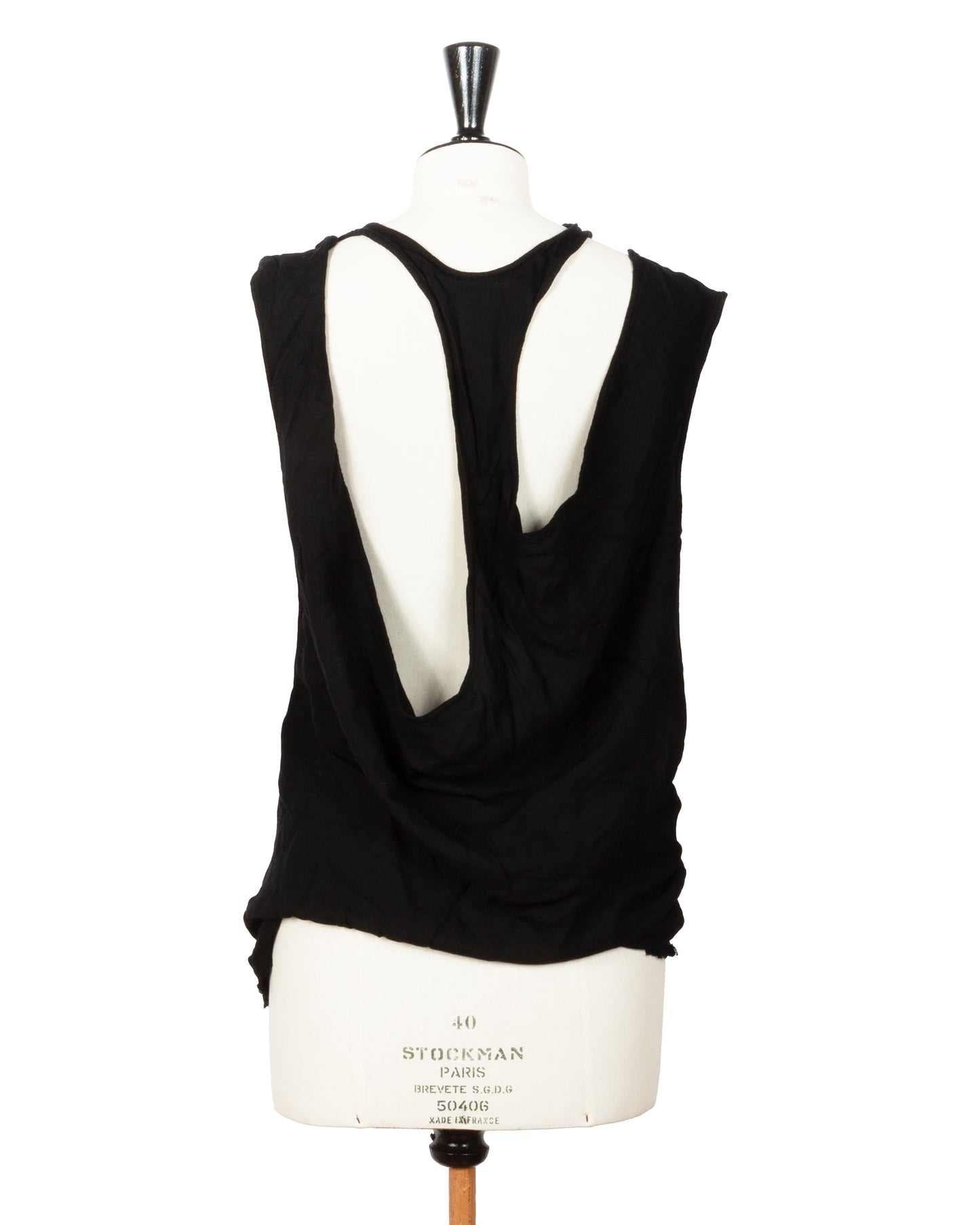 Ann Demeulemeester Draped Sleeveless Top - vothe archive - curated designer vintage