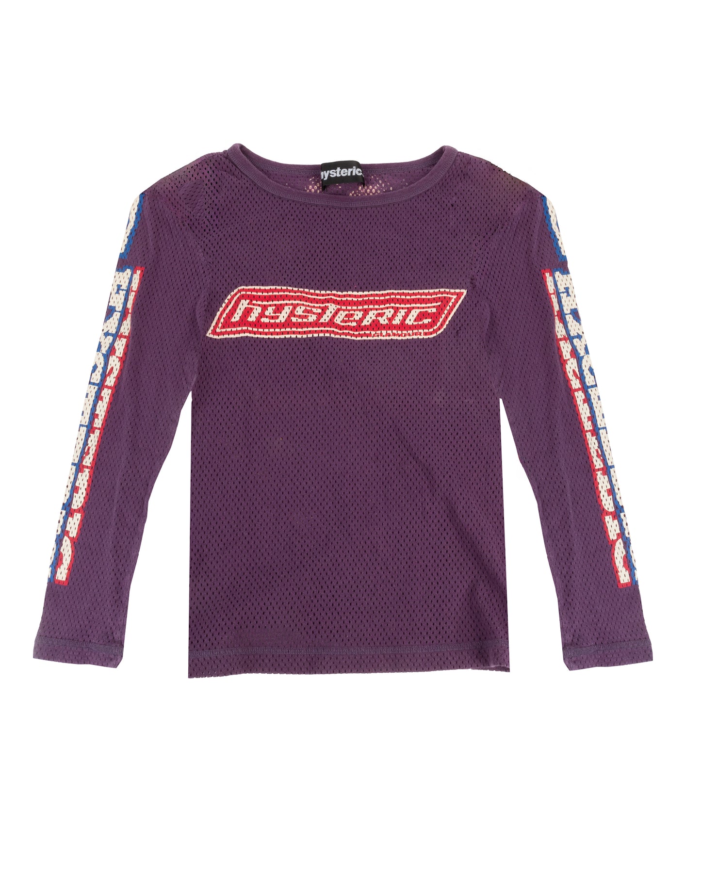 Hysteric Glamour Graphic Mesh Long-Sleeve Top - vothe archive - curated designer vintage