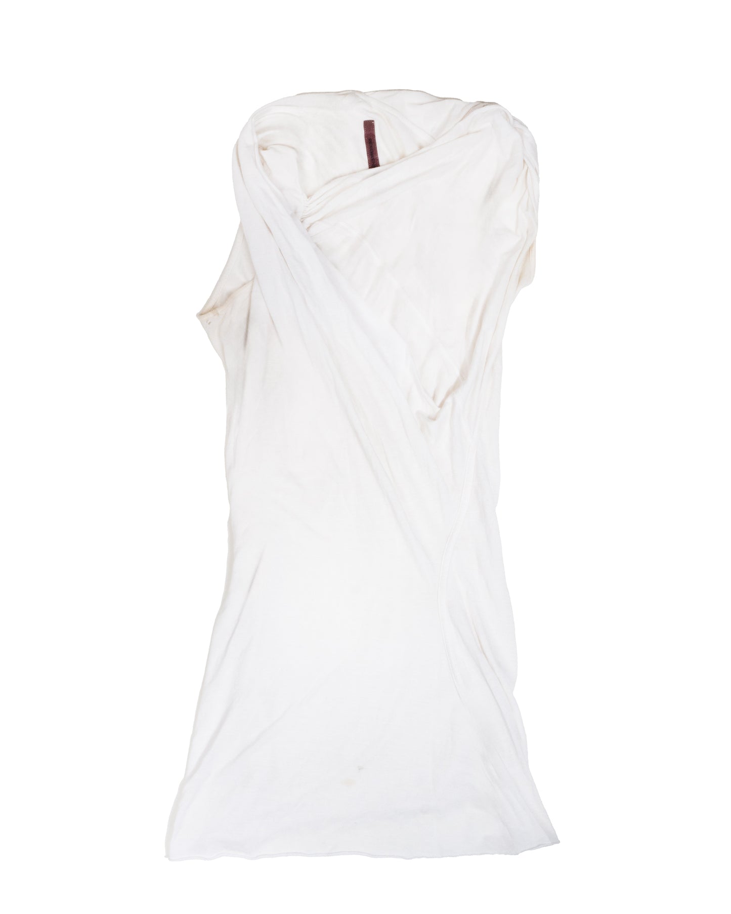 Rick Owens Off-White Asymmetrical Sleeveless Top - vothe archive - curated designer vintage