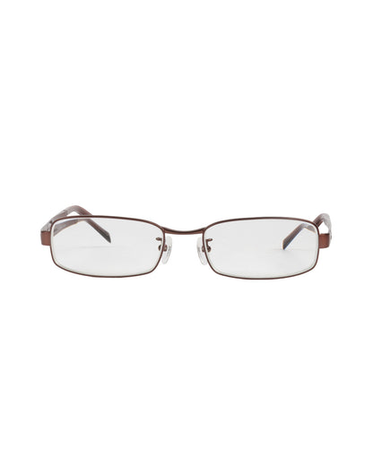 Red Brown Clear Glasses