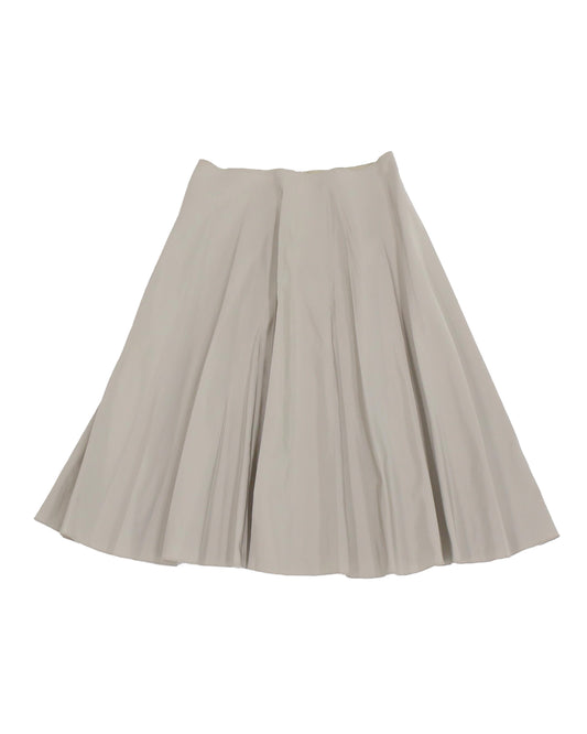 Beige Silk Blend Skirt