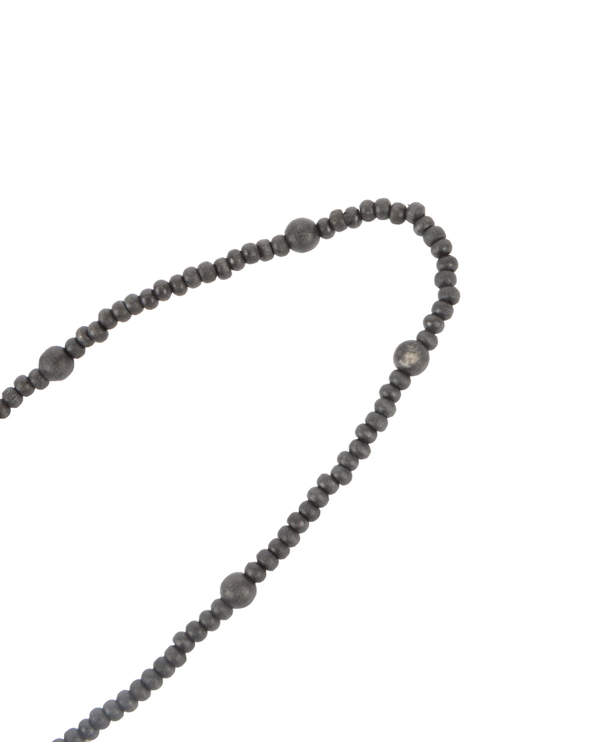 FW2002 Ebony Bead Cross Necklace