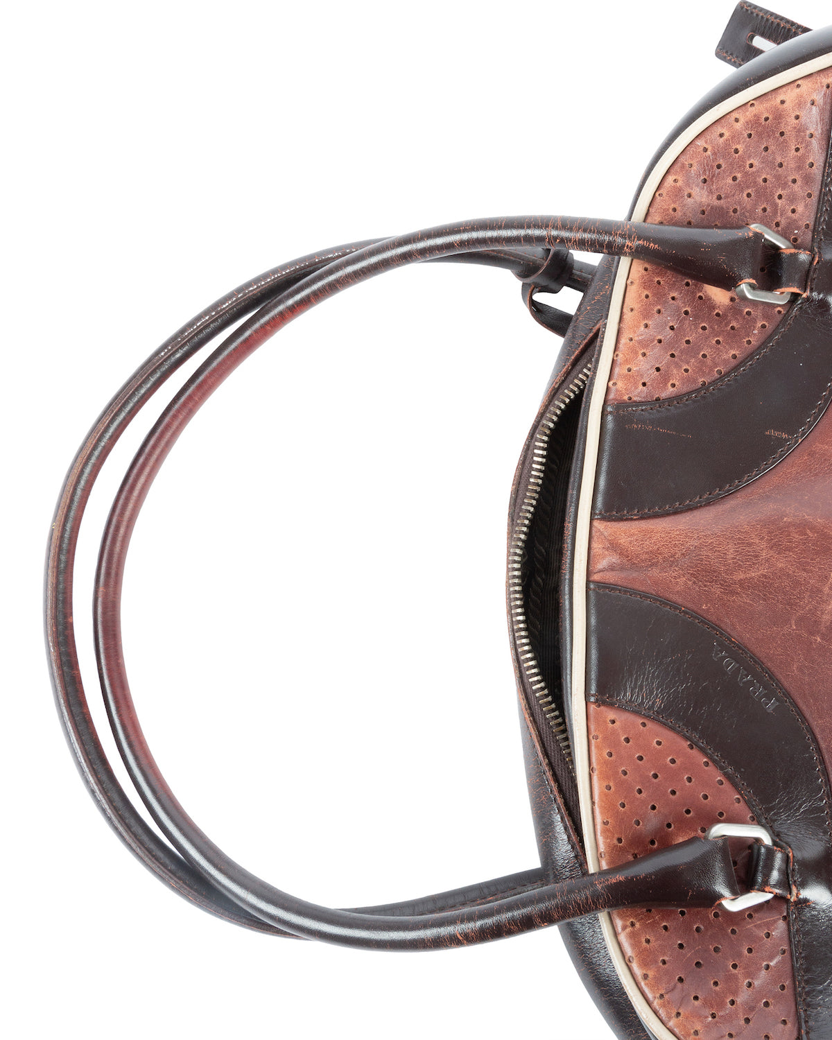 バッグ PRADA boring bag all leather ss2000 PRADA SS 2000 LEATHER BOWLING BAG – THE 543