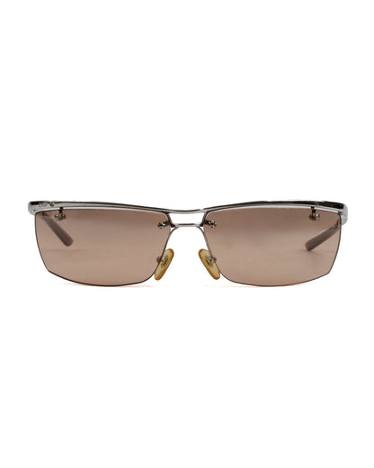 Brown Sunglasses with Star Decorations