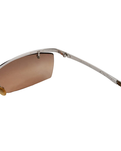 Brown Sunglasses with Star Decorations