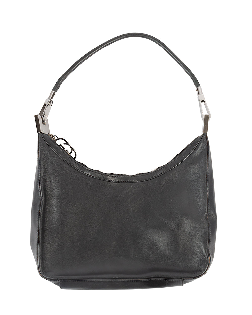 Black Leather Shoulder Bag