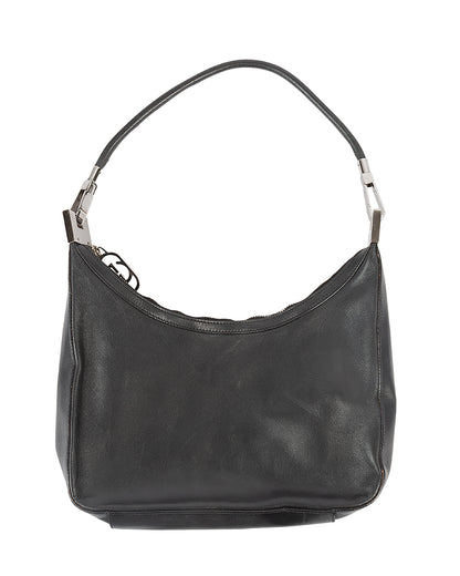 Black Leather Shoulder Bag