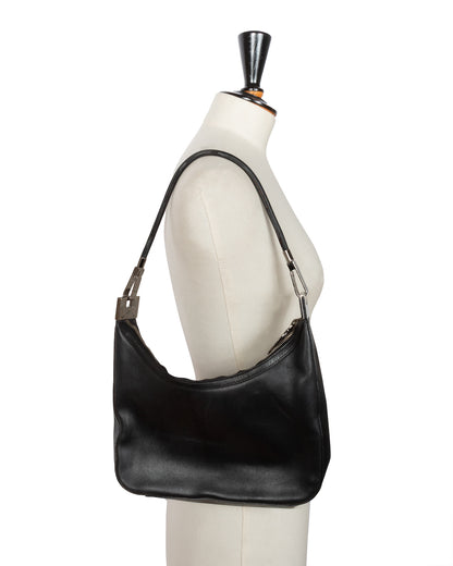 Black Leather Shoulder Bag