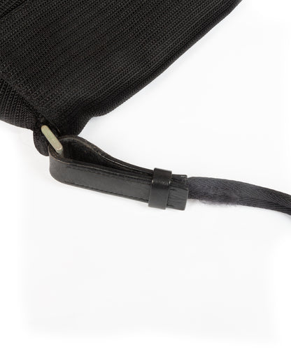 SS2000 Black Leather Base Shoulder Bag