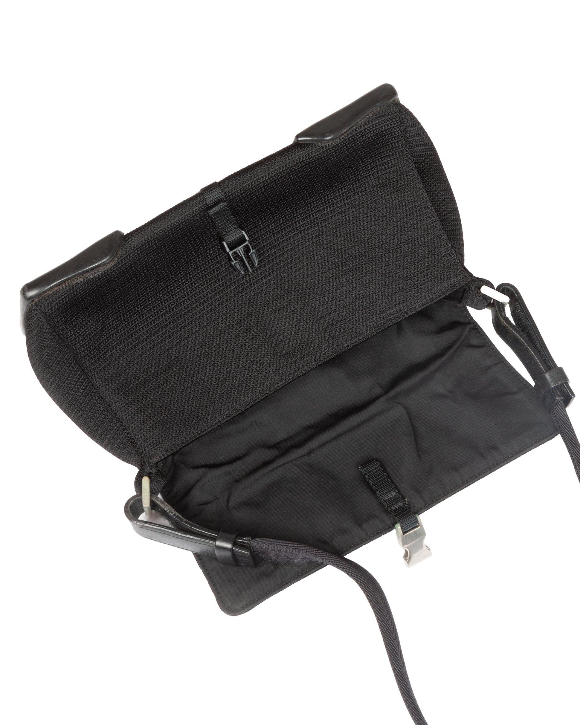 Prada Sport SS2000 Black Leather Base Shoulder Bag – Vothe Archive