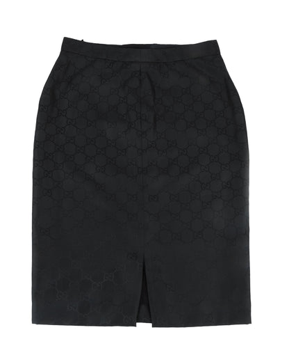 SS1998 GG Monogram Pencil Skirt