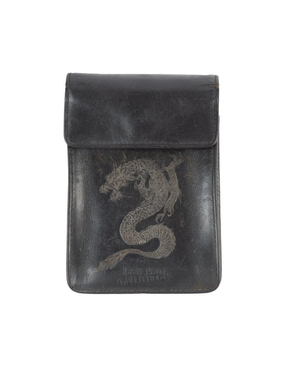 Dragon Print Leather Cigarette Box