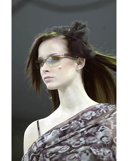 SS2002 Rimless Gradient Sunglasses with Rhinestone