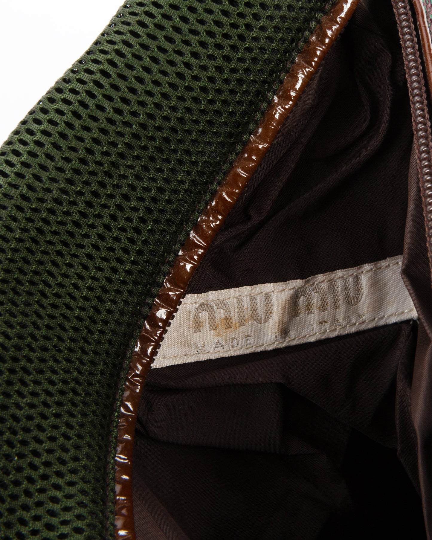 FW1999 Khaki Canvas and Suede Sling Bag