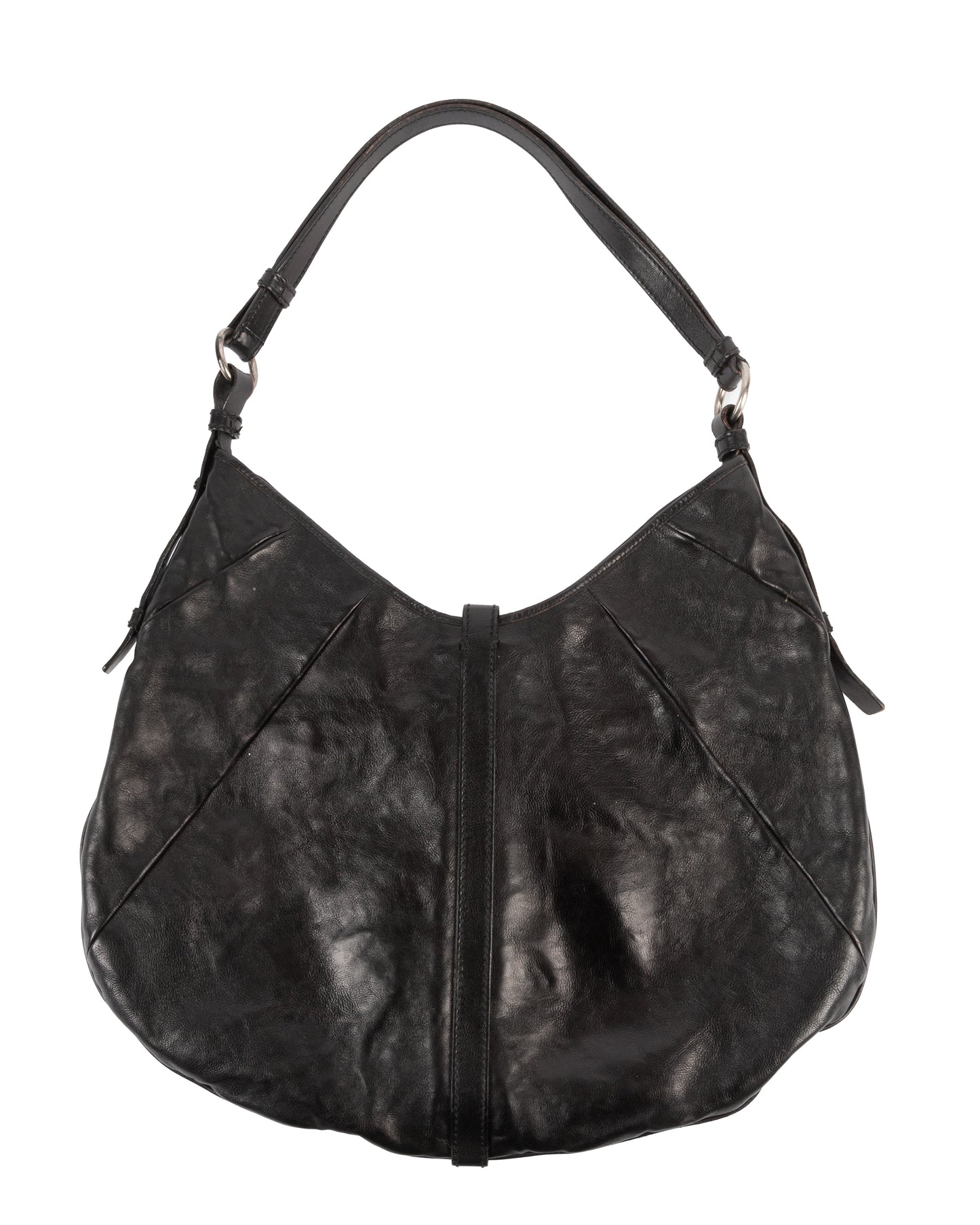 Black Mombasa Bag with Black Horn