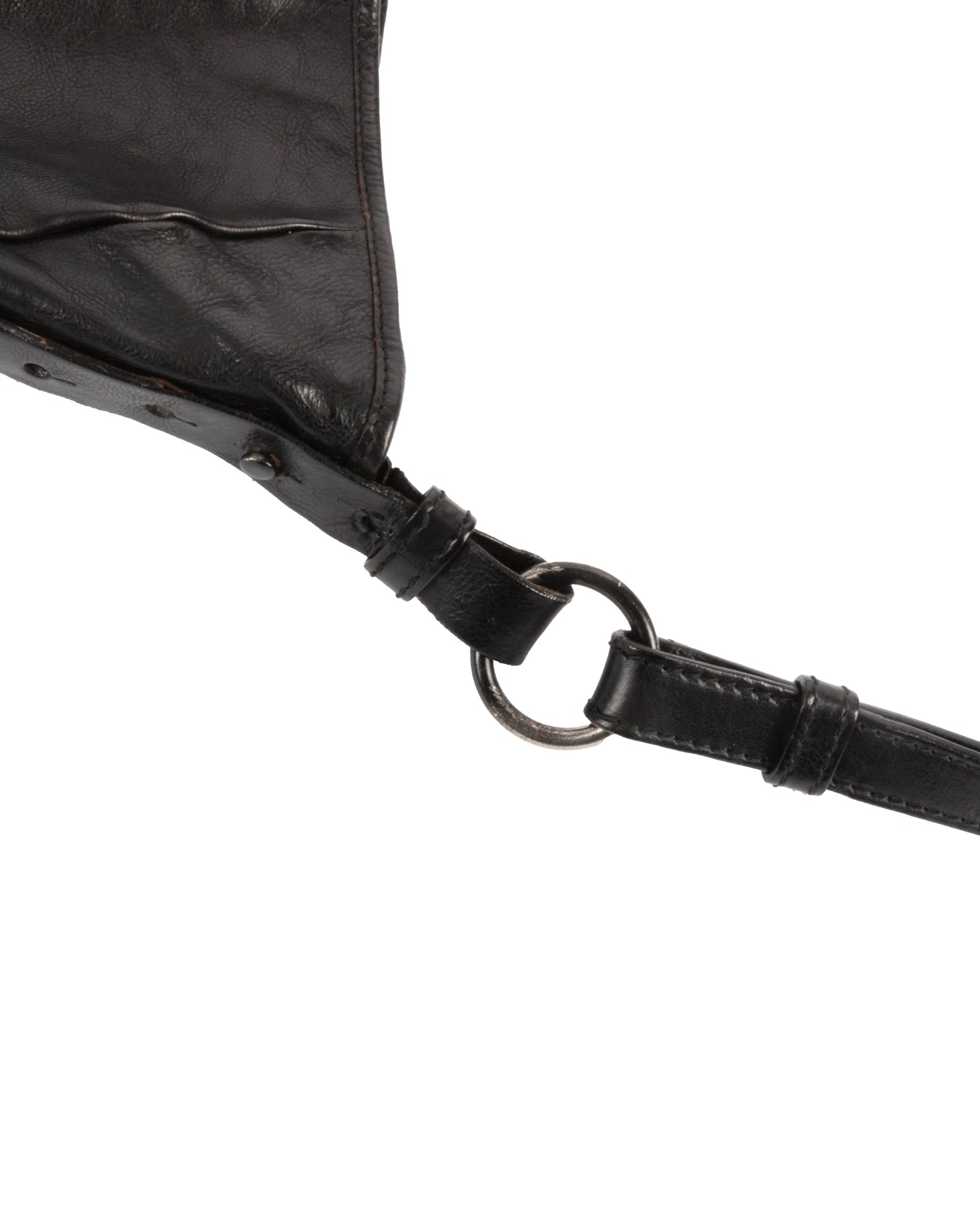 Black Mombasa Bag with Black Horn