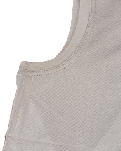 Sleeveless Turtleneck Silk Top