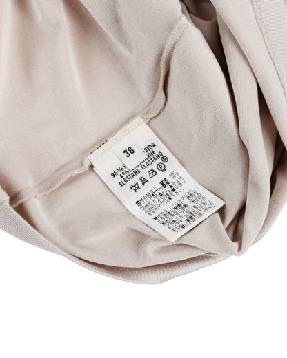 Sleeveless Turtleneck Silk Top