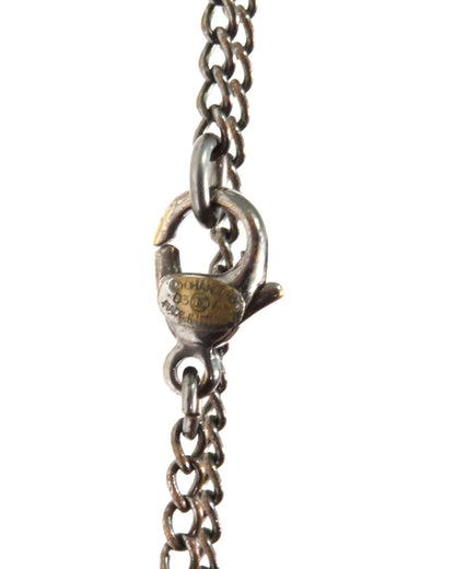 FW2003 Skull and Crossbones CC Logo Necklace