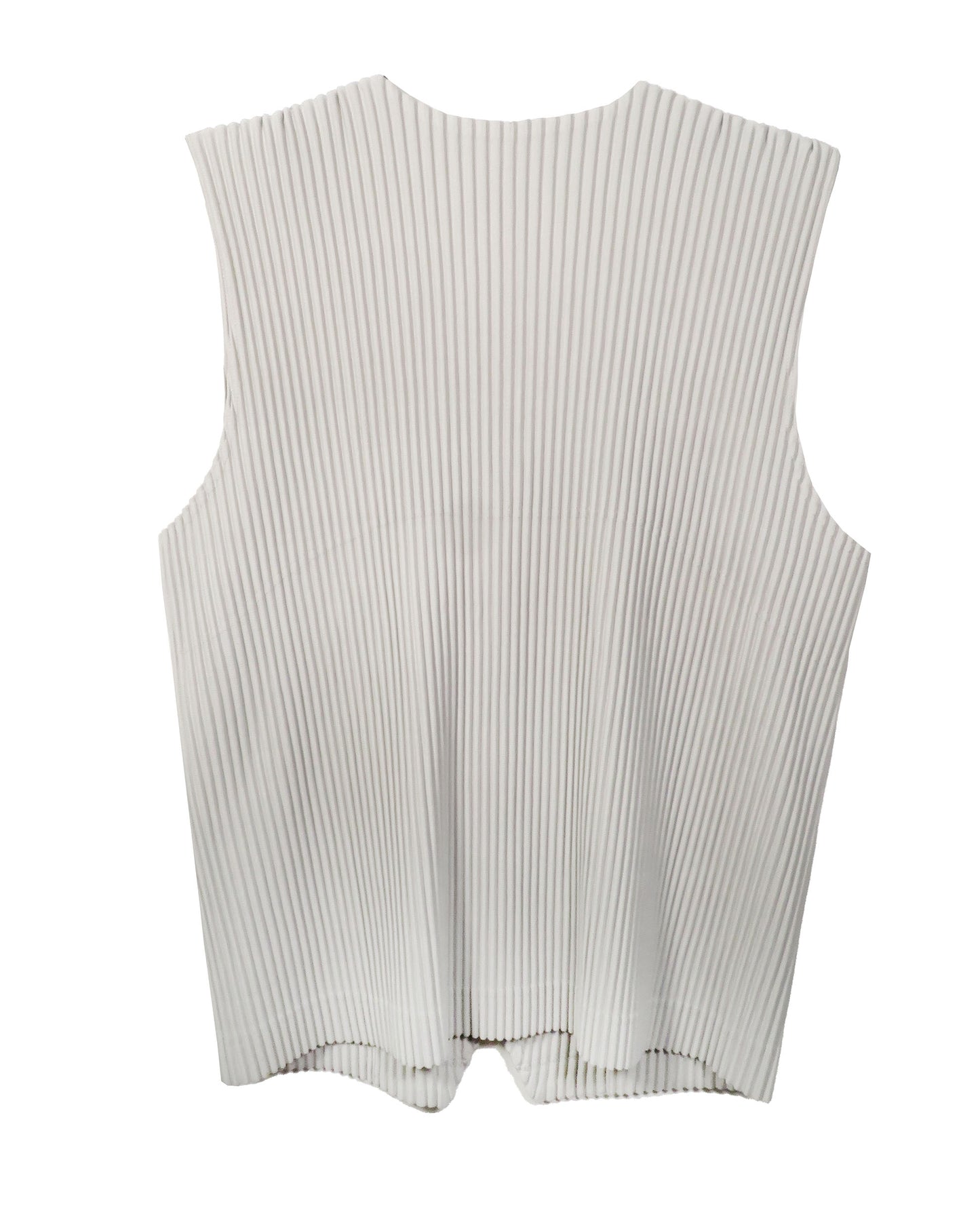 Grey Pleated Vest