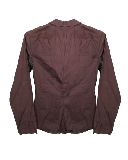 SS2003 Brown Ruched Shirt