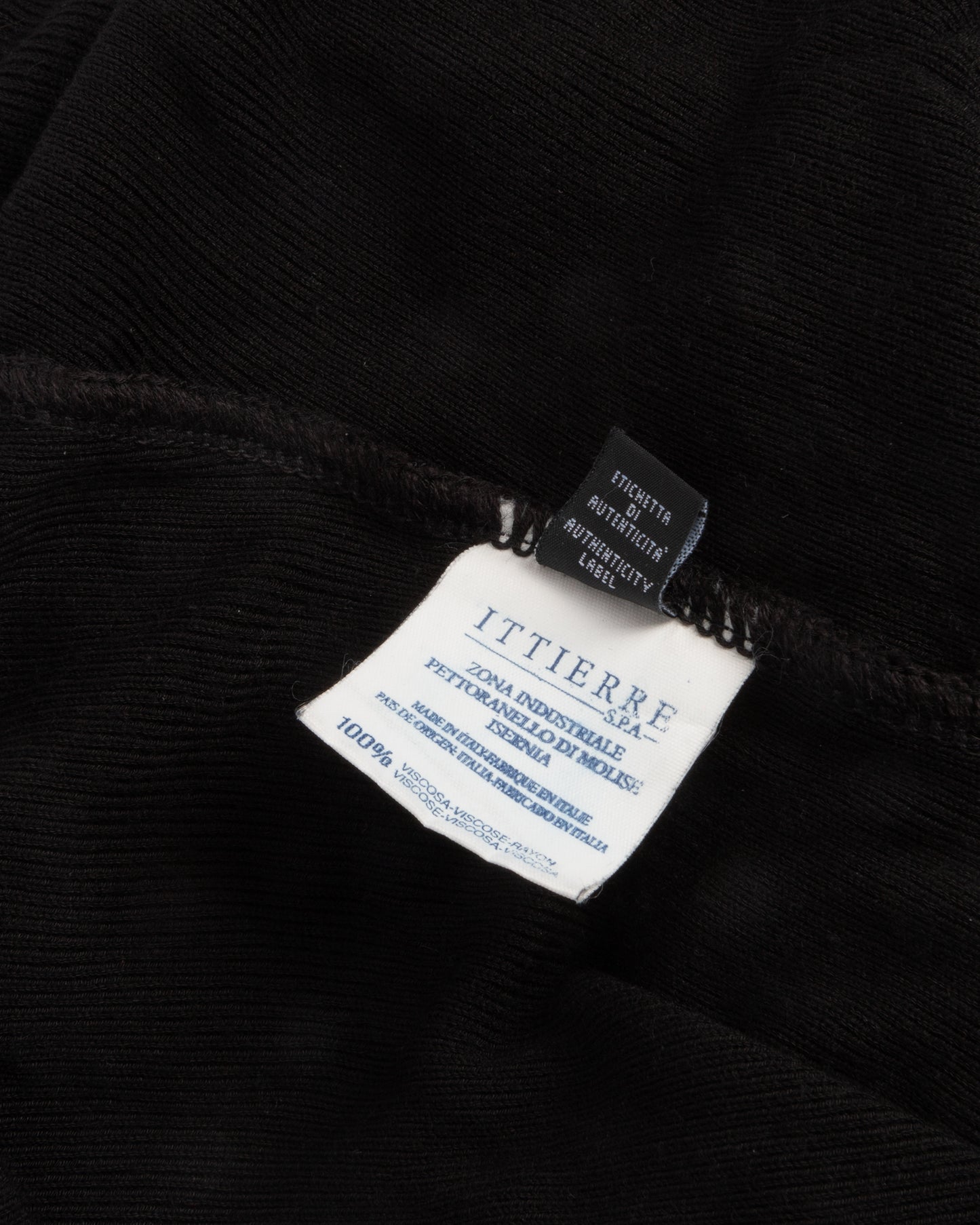 Jeans Couture Black Ribbed T-Shirt