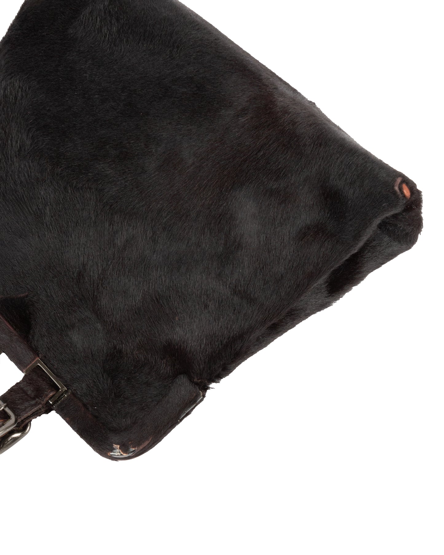 FW1997 Dark Brown Fur Frame Bag