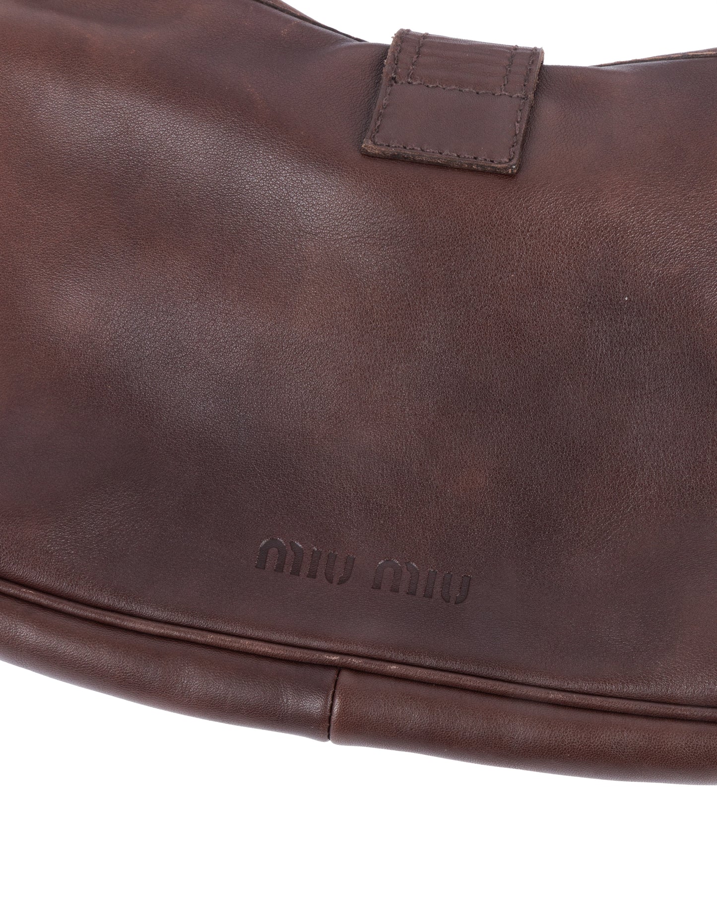 Early 2000s Brown Leather Shoulder Bag