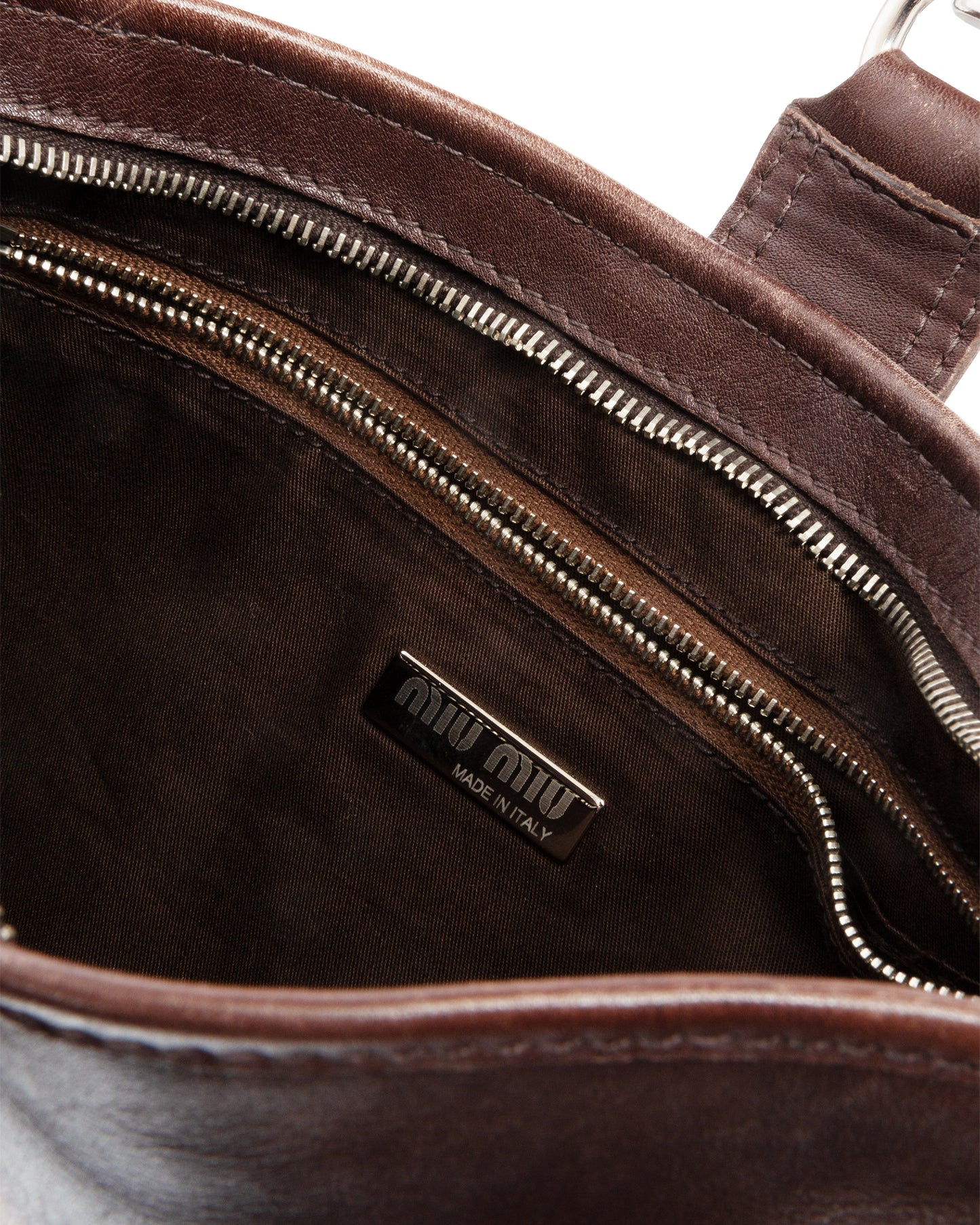 Early 2000s Brown Leather Shoulder Bag