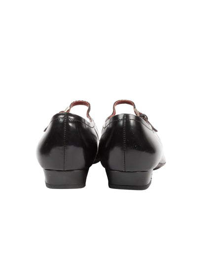 Black Patent Leather Mary Jane Flats