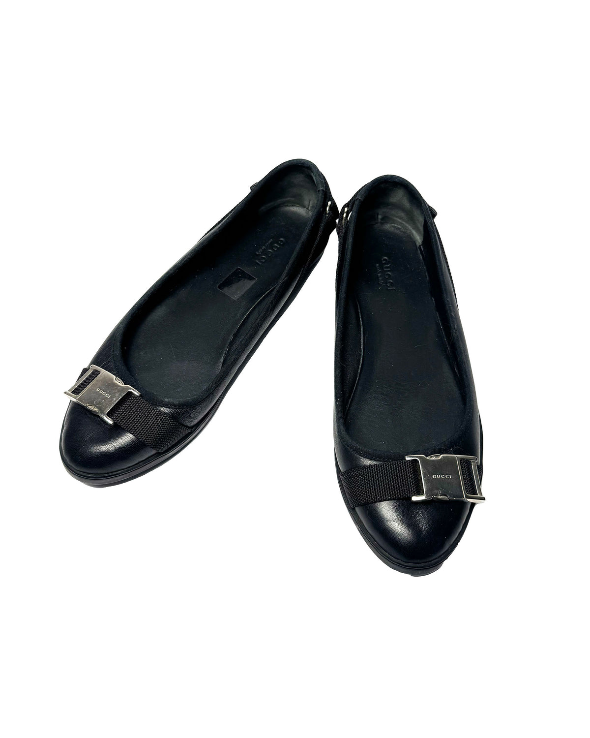 Gucci Buckle Ballet Flats-38