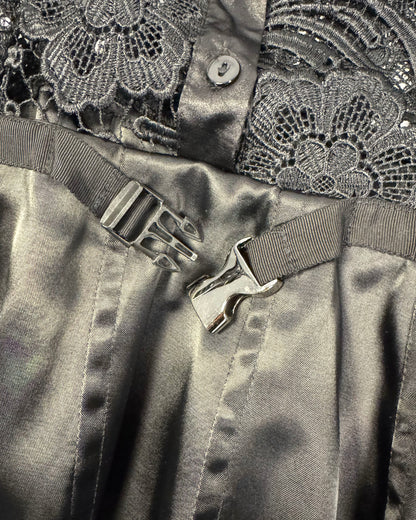 Prada Black Guipure Lace Blouse