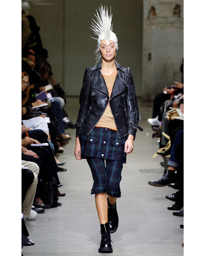 SS2006 Distressed Grey Peaked Collar Jacket