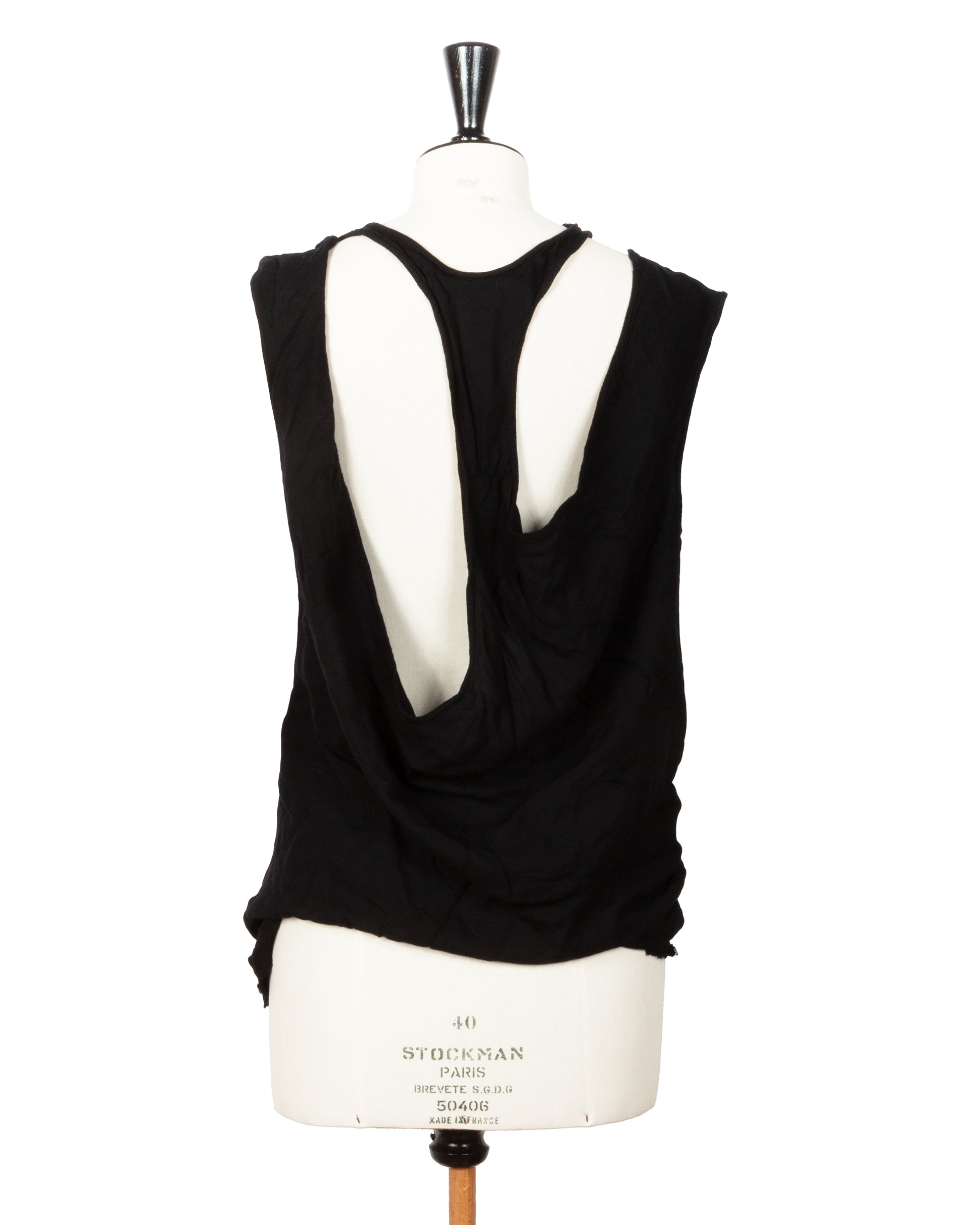 Ann Demeulemeester Draped Sleeveless Top - vothe archive - curated designer vintage
